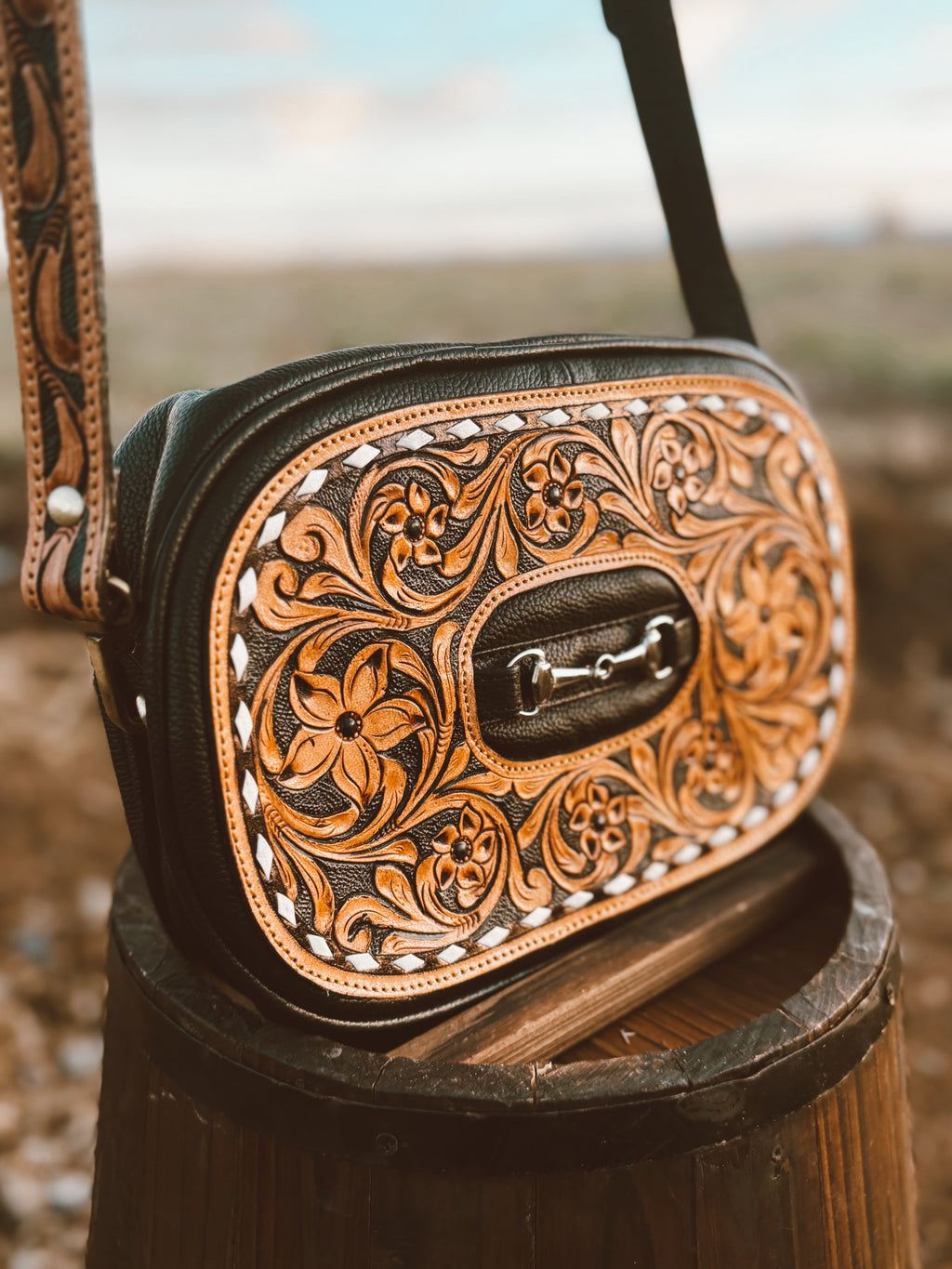 Bridle Belle Luxe Tooled Leather Purse