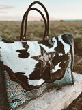Starry Horizon Myra Cowhide & Leather Weekender
