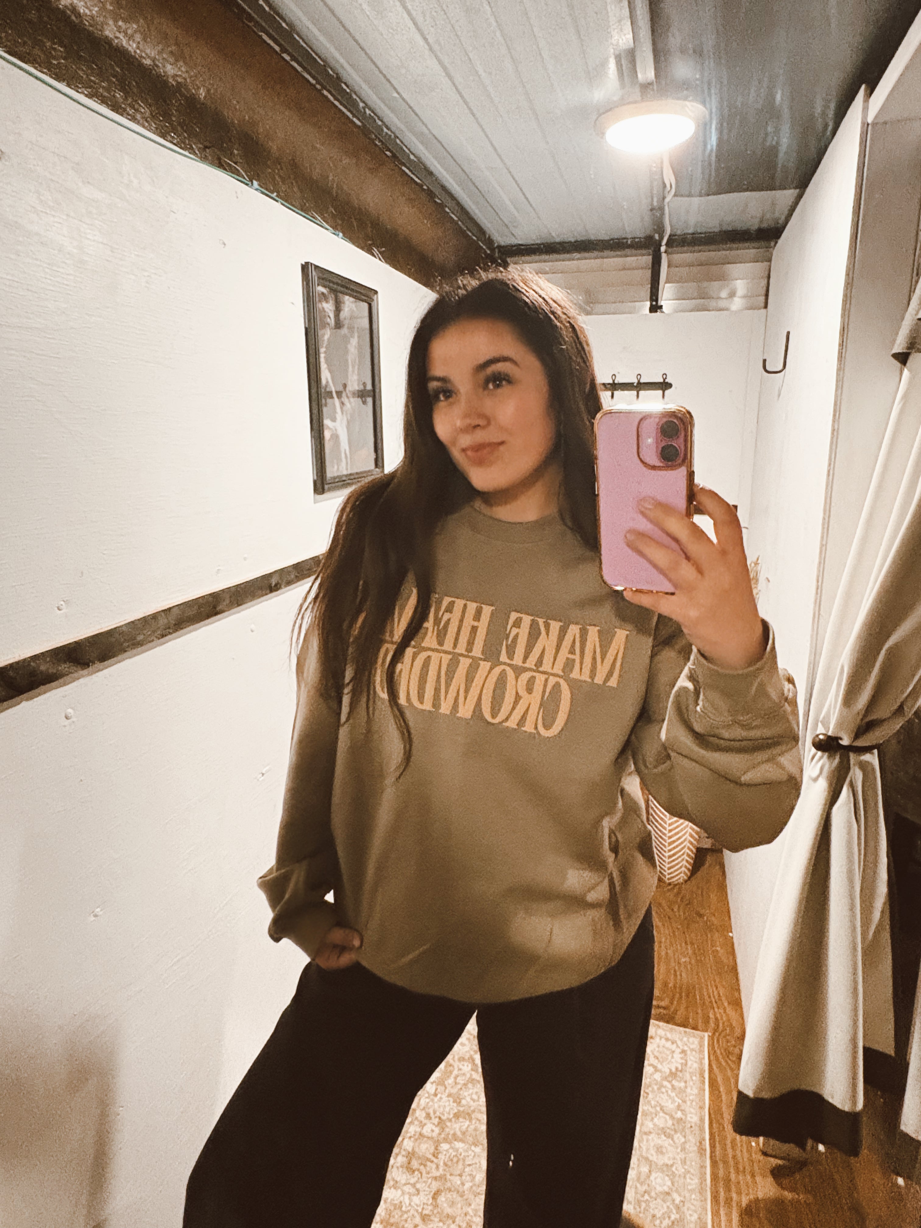 Make Heaven Crowded Brown Sweatshirt