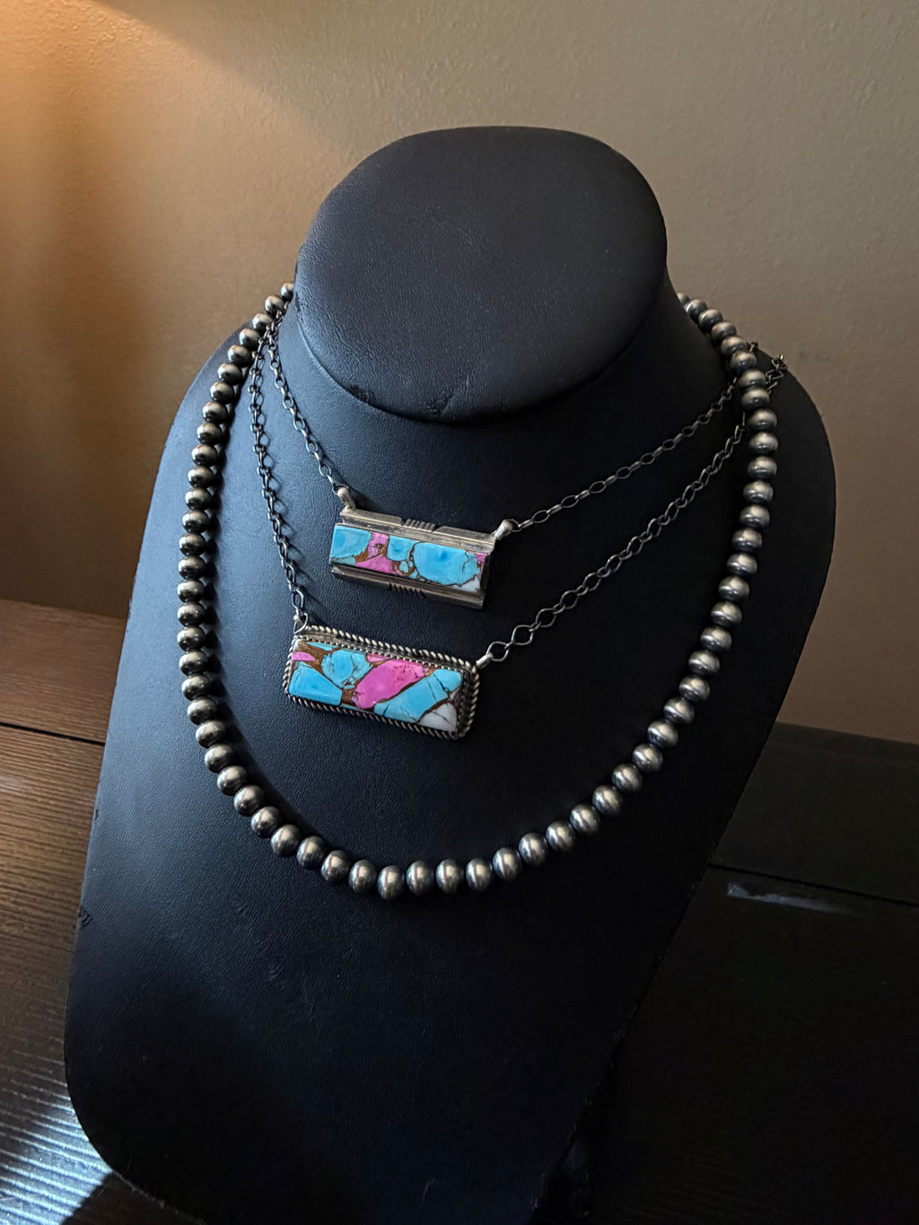 Cotton Cloud Navajo Bar Necklaces