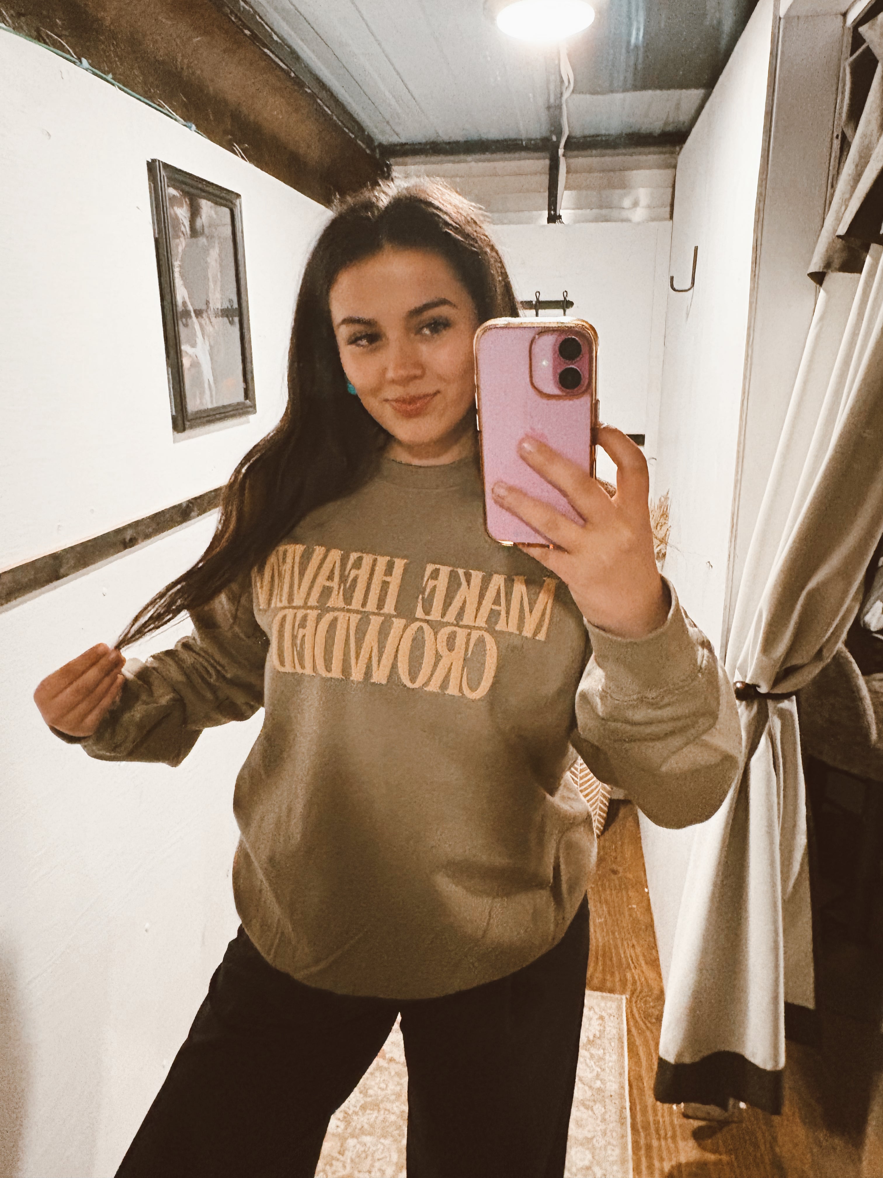 Make Heaven Crowded Brown Sweatshirt