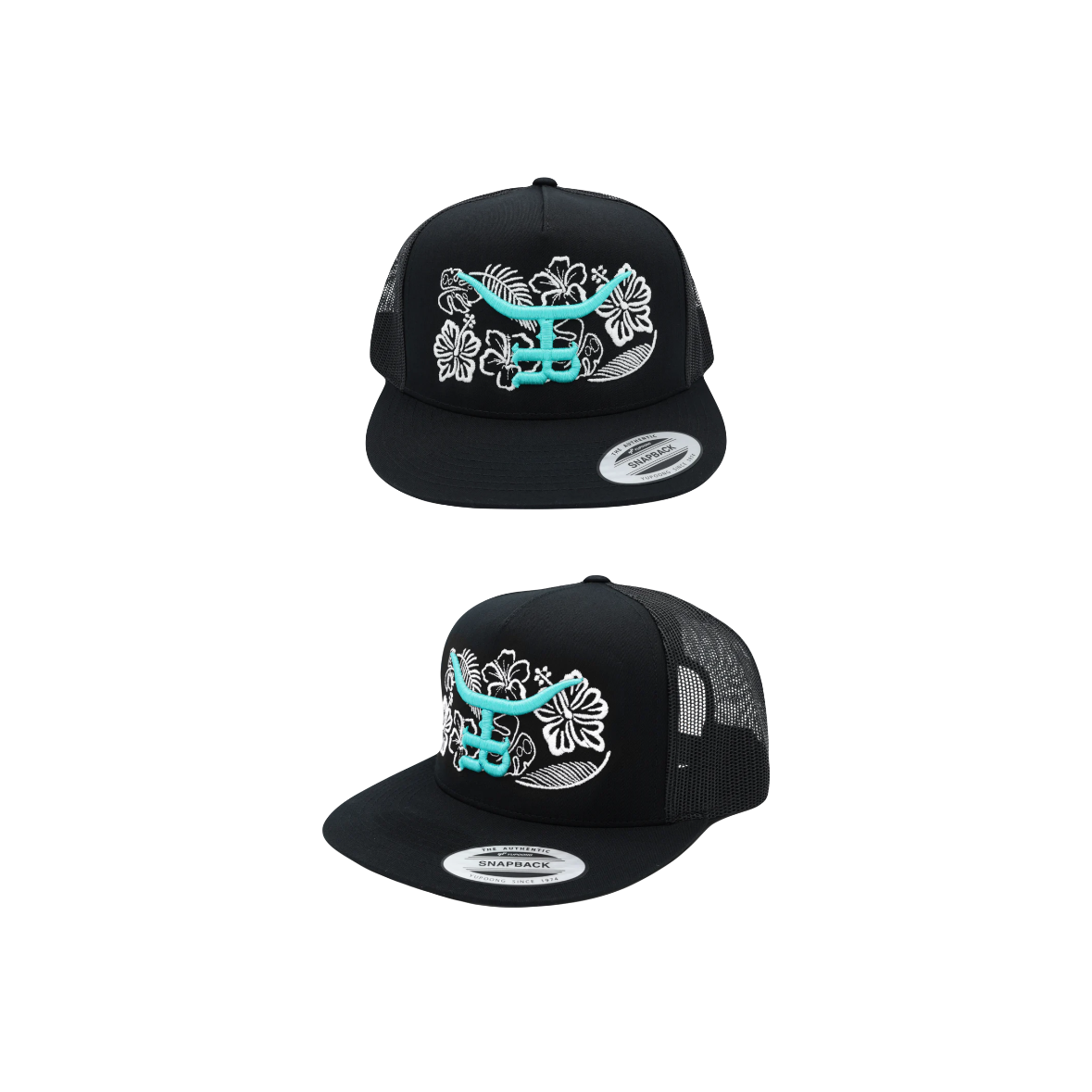 The TropiGlow – Tropical Glow Flatbill Trucker Snapback