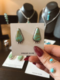 Royston Turquoise Triangle Studs