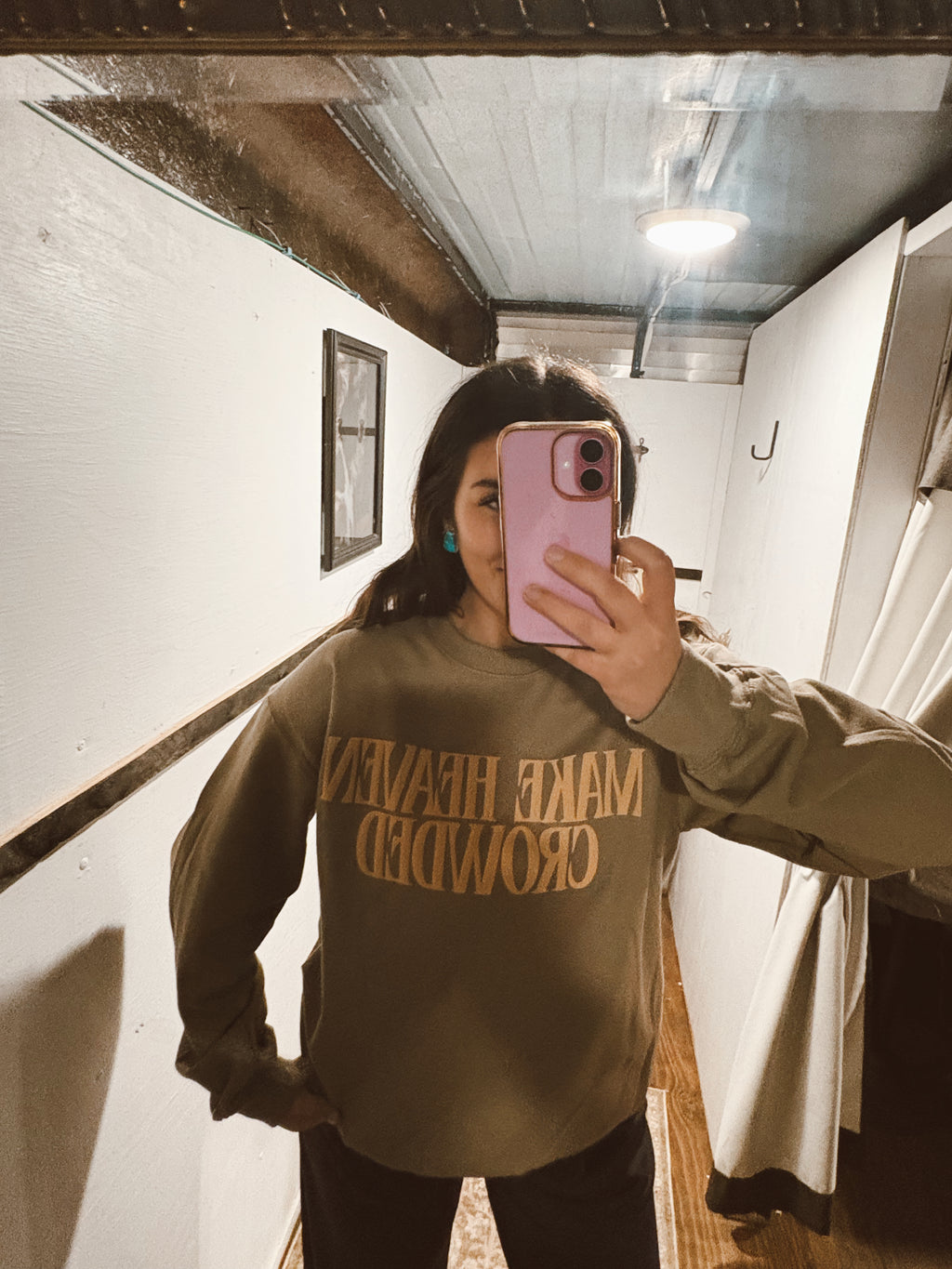 Make Heaven Crowded Brown Sweatshirt