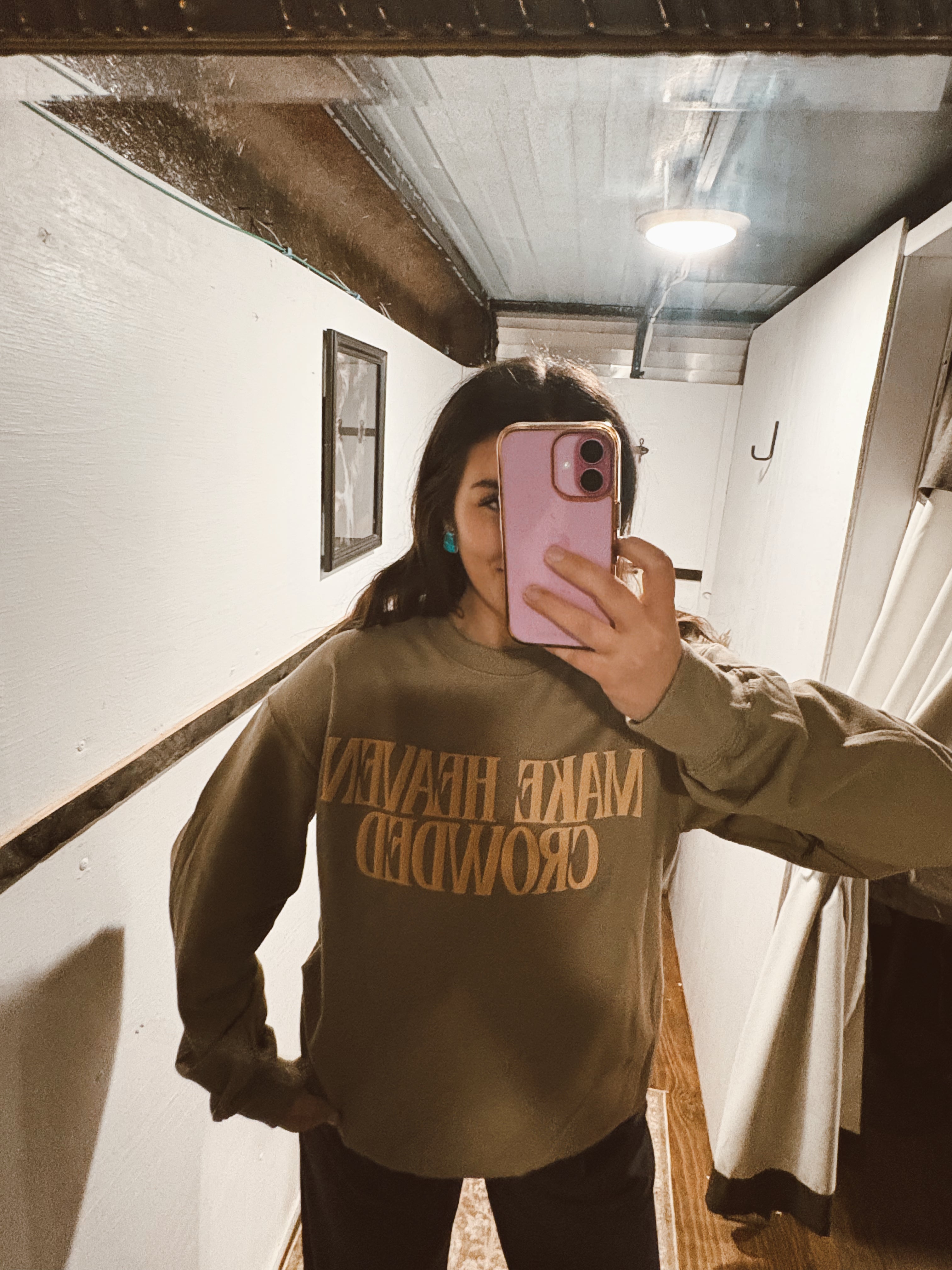 Make Heaven Crowded Brown Sweatshirt